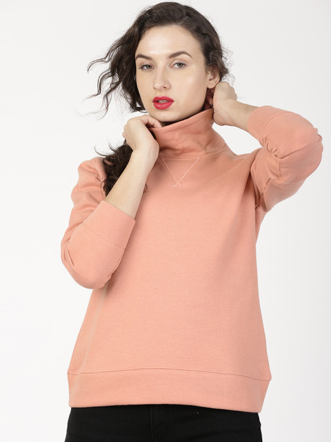 

ether Women Peach Sweatshirt