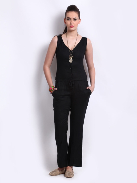 

Cottinfab Women Black Jumpsuit