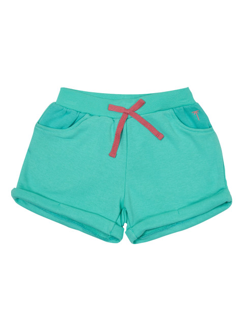 

Palm Tree Girls Green Solid Regular Fit Shorts