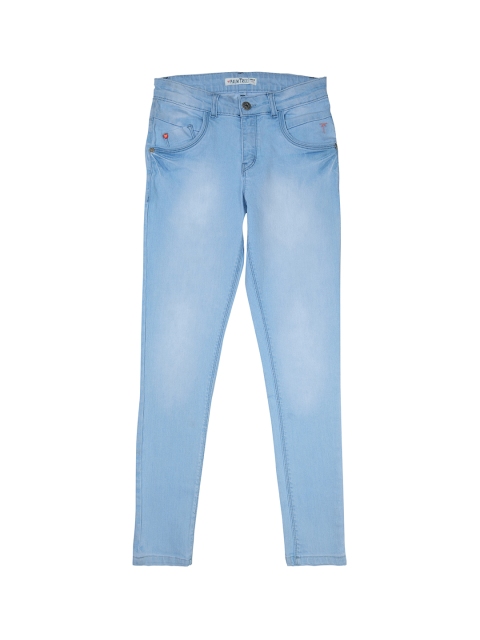 

Palm Tree Girls Blue Regular Fit Mid-Rise Clean Look Jeans