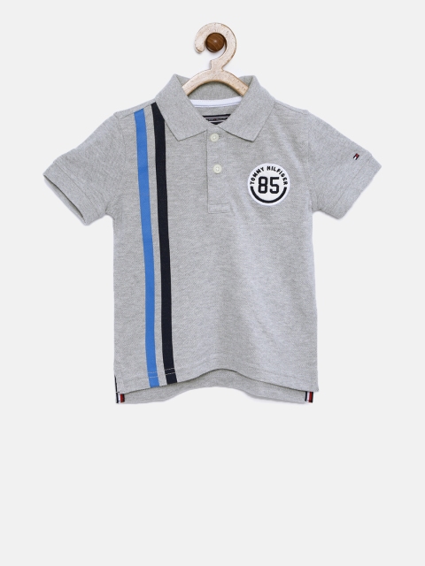 

Tommy Hilfiger Boys Grey Polo T-shirt