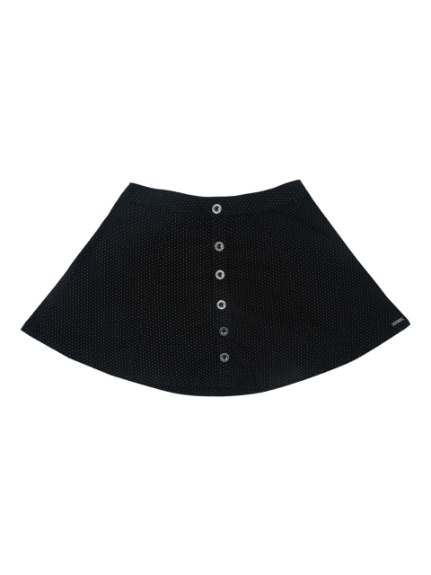

Gini and Jony Girls Black Printed Flared Skirt