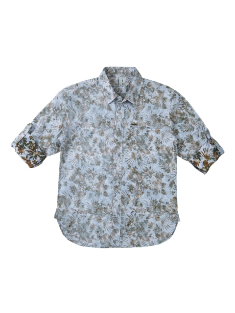 

Palm Tree Boys Green Regular Fit Printed Casual Shirt