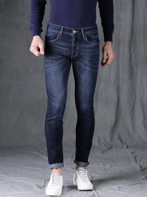 

WROGN Men Blue Skinny Fit Mid-Rise Clean Look Stretchable Jeans