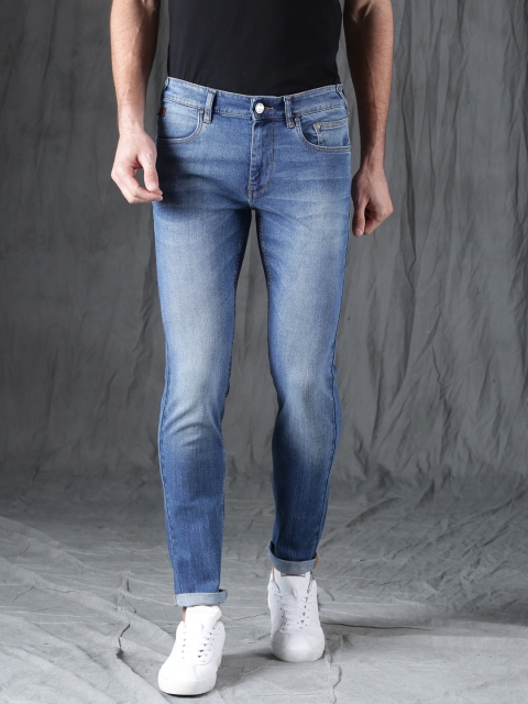 

WROGN Men Blue Skinny Fit Mid-Rise Clean Look Stretchable Jeans