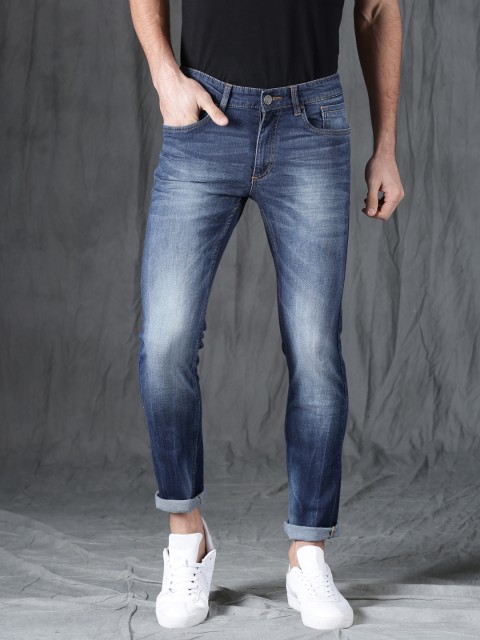 

WROGN Men Blue Slim Fit Mid-Rise Clean Look Stretchable Jeans