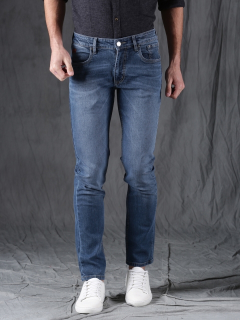 

WROGN Men Blue Slim Fit Mid-Rise Clean Look Stretchable Jeans