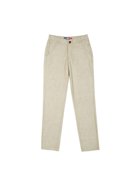 

Gini and Jony Boys Beige Regular Fit Solid Formal Trousers