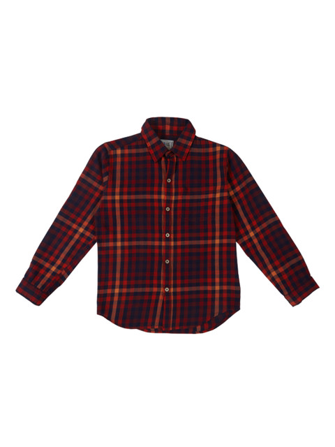 

Gini and Jony Boys Blue & Red Standard Regular Fit Checked Casual Shirt
