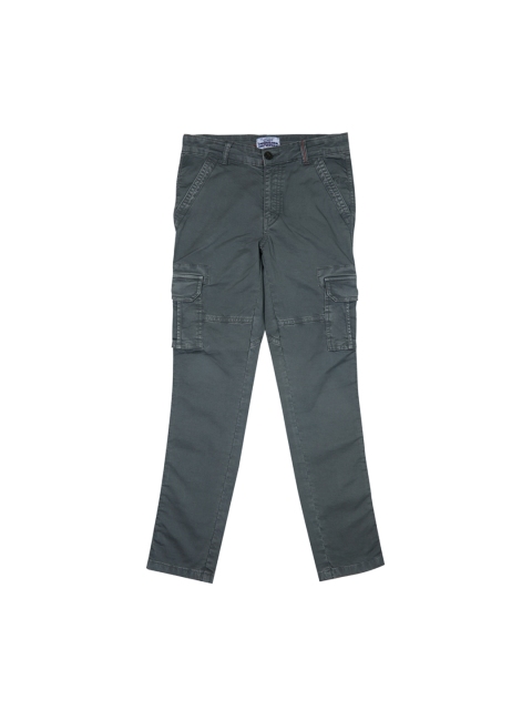 

Gini and Jony Boys Grey Regular Fit Solid Regular Trousers