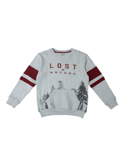 

Palm Tree Boys Grey Printed Sweatshirt