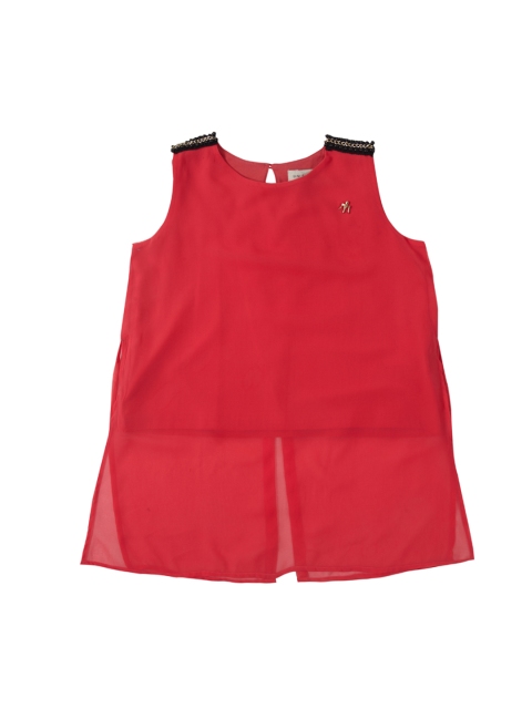 

Gini and Jony Girls Red Solid Top