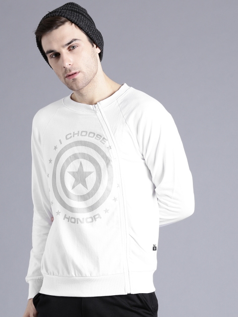 

Kook N Keech Marvel Men White Printed Sweatshirt
