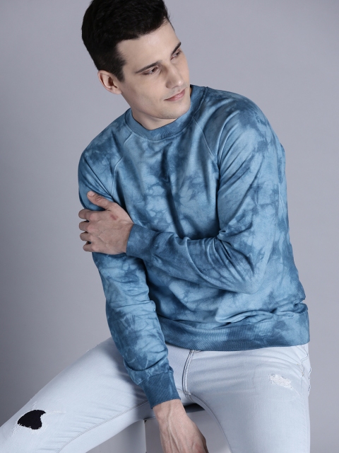 

Kook N Keech Men Blue Printed Sweatshirt