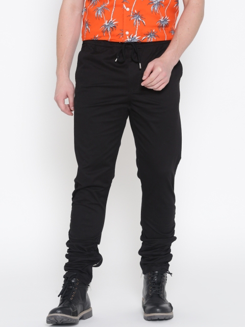 

FOREVER 21 Men Black Smart Slim Fit Checked Chinos