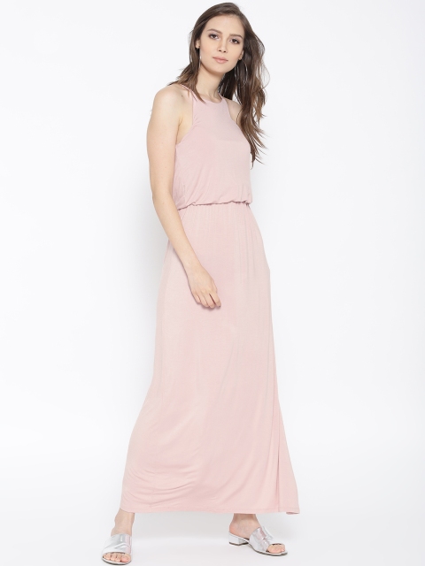 

FOREVER 21 Women Dusty Pink Solid Maxi Dress