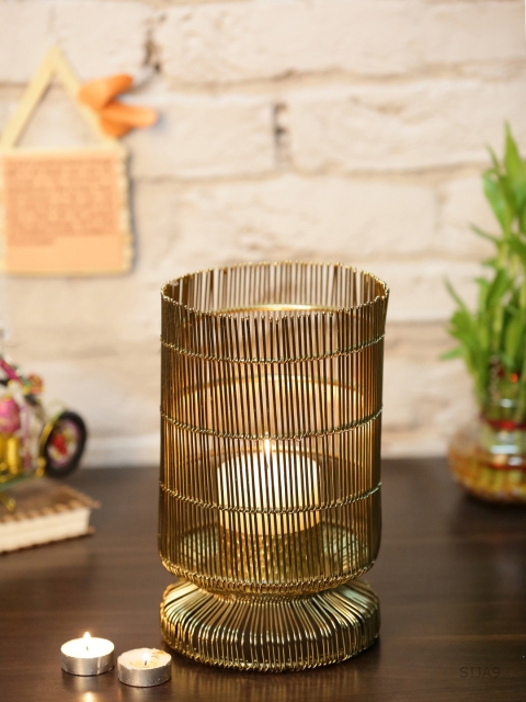 

HOME DECOR INDIA Gold-Toned Candle Holder