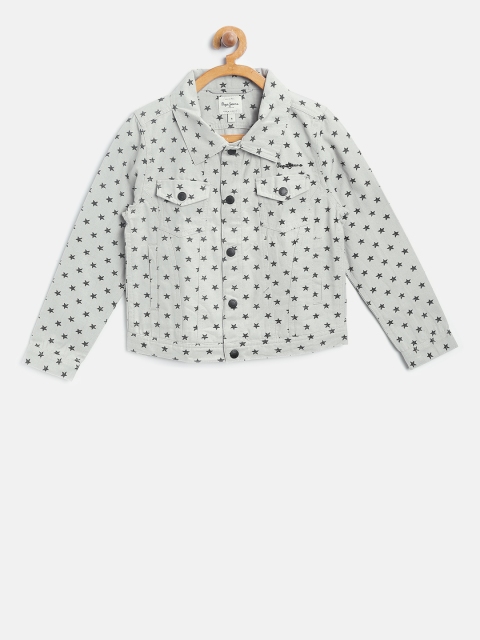 

Pepe Jeans Girls Grey Star Print Tailored Jacket