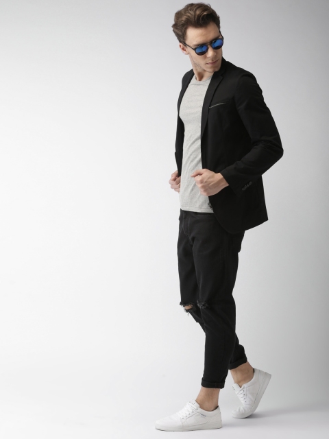 

Mast & Harbour Black Regular Fit Casual Blazer