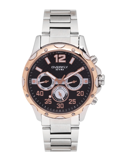 

Overfly Men Gunmetal-Toned Analogue Watch EOV8572L-SRG02, Metallic