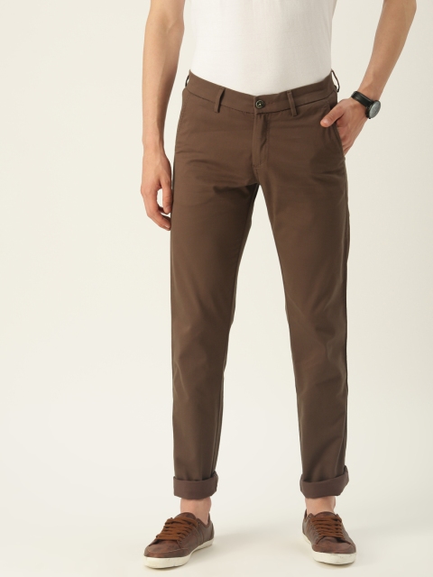 

Allen Solly Men Brown Slim Fit Solid Regular Trousers