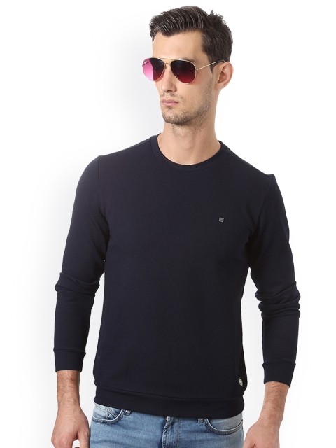 

Solly Sport Men Navy Blue Solid Sweatshirt