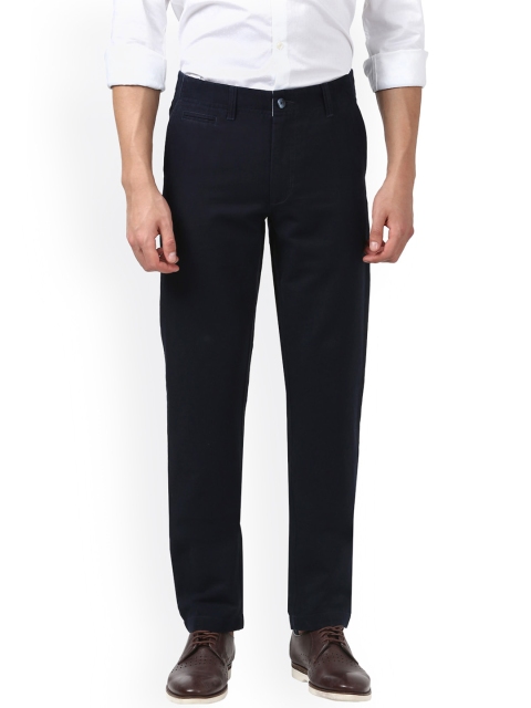 

Parx Men Blue Smart Slim Fit Solid Chinos