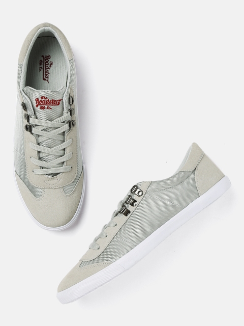 

Roadster Men Grey Slip-On Sneakers