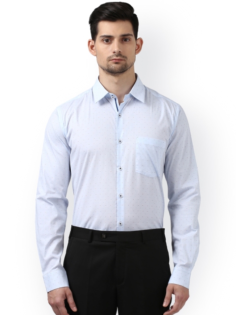 

Park Avenue Men Blue Smart Slim Fit Printed Formal Shirt
