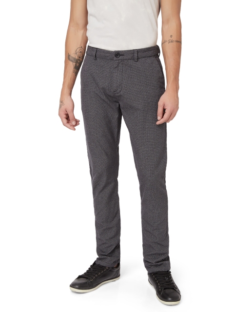 

Breakbounce Men Grey Comfort Regular Fit Solid Regular Trousers