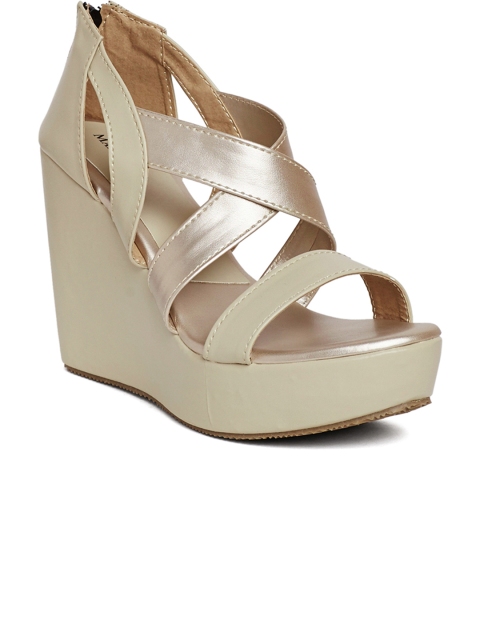 

Marc Loire Women Cream-Coloured Solid Wedges