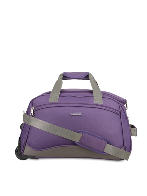 

Aristocrat Unisex Purple Small Trolley Duffel Bag
