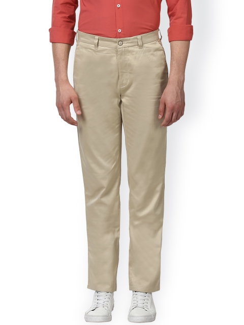 

ColorPlus Men Beige Smart Slim Fit Solid Chinos