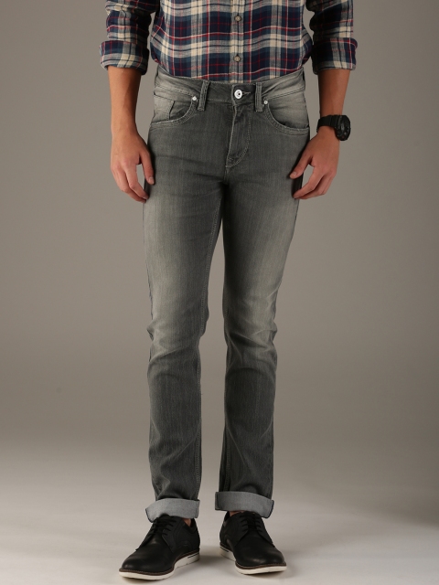 

Flying Machine Men Grey Jackson Skinny Fit Mid-Rise Clean Look Stretchable Jeans