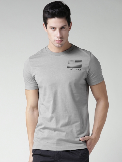 

Aeropostale Men Grey Printed Round Neck T-shirt
