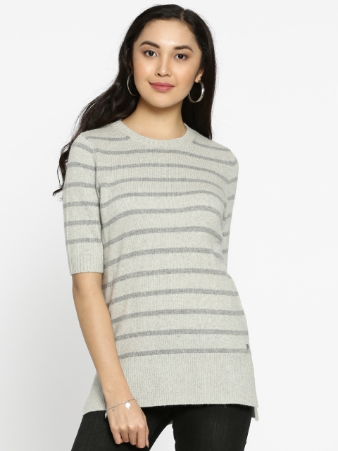 

U.S. Polo Assn. Women Women Grey Striped Pullover