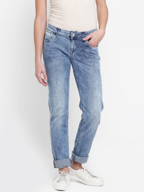 

U.S. Polo Assn. Women Women Blue Skinny Fit Mid-Rise Clean Look Stretchable Jeans