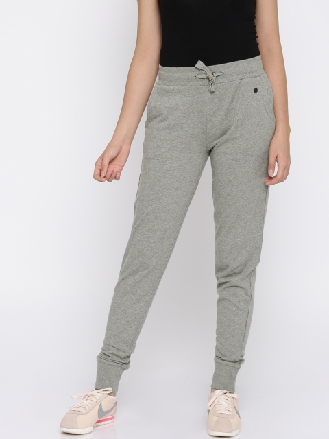 

U.S. Polo Assn. Women Grey Melange Joggers, Purple