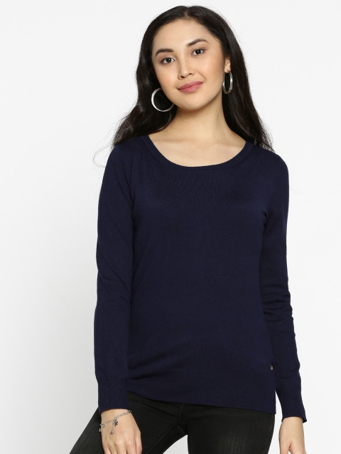 

U.S. Polo Assn. Women Women Blue Solid Pullover