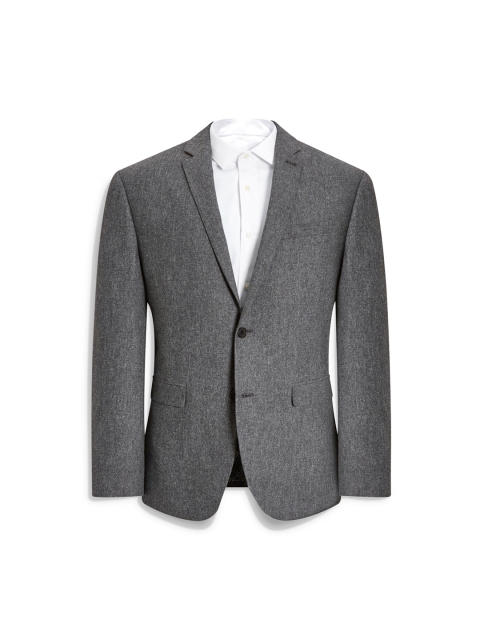 

next Men Grey Single-Breasted Slim Fit Formal Blazer