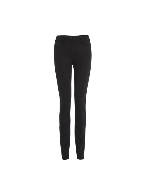 

next Women Black Skinny Fit Mid-Rise Clean Look Jeans