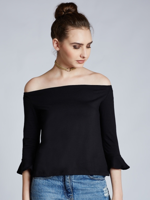 

Harpa Women Black Solid Top