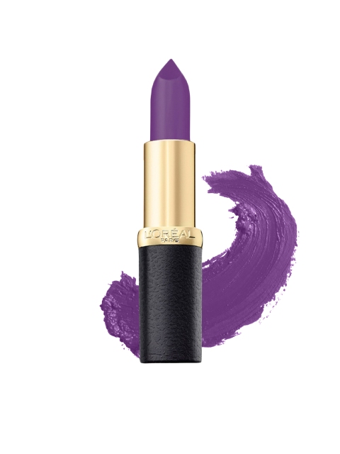 

LOreal Paris 241 Purple Calltime Color Riche Moist Matte Lipstick 3.7 g, Burgundy