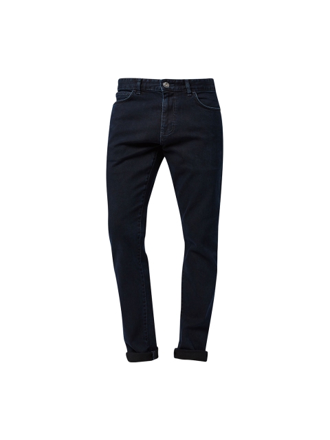 

next Men Navy Regular Fit Mid-Rise Clean Look Jeans, Navy blue