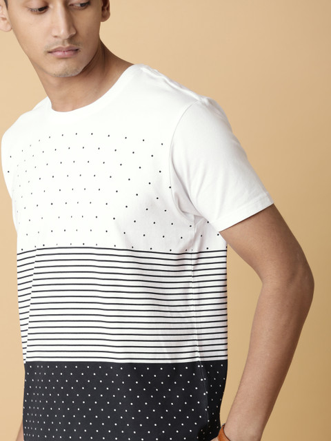 

Mr Bowerbird Men White Printed Round Neck T-shirt