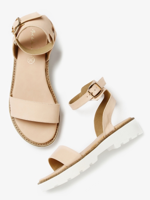 

Mast & Harbour Women Pink Solid Flatforms