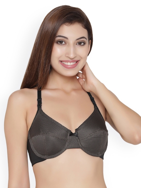 

Clovia Black Solid Underwired Non Padded Everyday Bra BR0965P17
