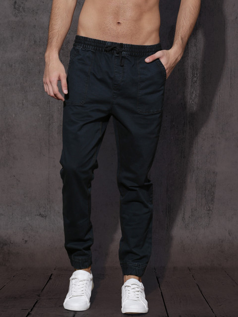 

Roadster Men Navy Blue Tapered Fit Solid Joggers