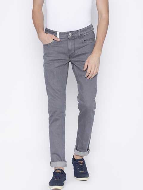 

U.S. Polo Assn. Denim Co. Men Grey Brandon Slim Fit Mid-Rise Clean Look Stretchable Jeans