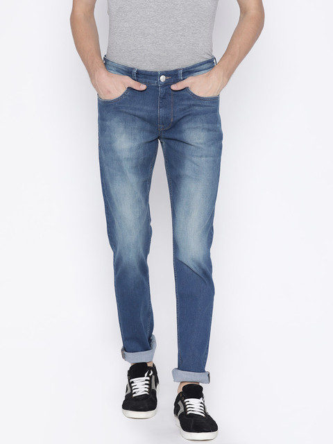 

U.S. Polo Assn. Denim Co. Men Blue Slim Tapered Fit Mid-Rise Clean Look Stretchable Jeans